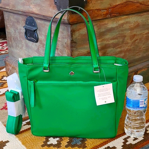 kate spade Bags Kate Spade Jae Medium Nylon Satchel Bag Green Bean